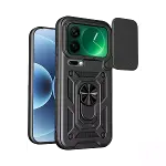 Xiaomi Mi 17 Pro Pars Lens Yüzüklü Silikon - Siyah-1