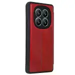 Xiaomi Redmi Note 14 Pro 4g Kılıf Flip Cover - Kırmızı-3