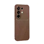 Tecno Camon 50 Pro 5g Auto Focus Karbon Kapak - Kahverengi-3