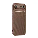 Tecno Spark Slim 5g Auto Focus Karbon Kapak - Kahverengi-3