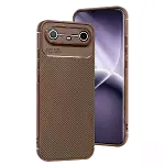 Tecno Spark Slim 5g Auto Focus Karbon Kapak - Kahverengi-1