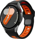 Samsung ile Uyumlu Çift Renkli Pin-and-Tuck 20mm Kordon Galaxy Watch 7/6/5/4 Serisi için Galaxy Watc-1
