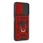 Xiaomi Redmi Note 12 5g Kılıf Pars Lens Yüzüklü Silikon - Kırmızı-2