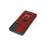 Xiaomi Redmi Note 12 5g Kılıf Pars Lens Yüzüklü Silikon - Kırmızı-4