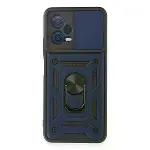 Xiaomi Redmi Note 12 5g Kılıf Pars Lens Yüzüklü Silikon - Lacivert-1