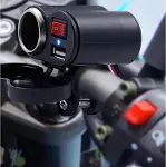 Motosiklet ve Elektrikli Bisiklet Çakmaklık Soketi USB Şarj Girişi – 12V-24V, 5V 2A USB Çıkış, Açma-4