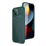 İphone 15 Kılıf Auto Focus Karbon Kapak - Yeşil-1