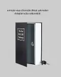 Gizli Kitap Kasa – Metal Gövdeli, Anahtarlı-5