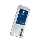 Samsung Galaxy A27 Kılıf Kart Şeffaf Silikon - Şeffaf-3