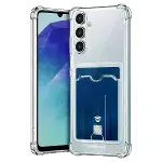 Samsung Galaxy A27 Kılıf Kart Şeffaf Silikon - Şeffaf-1