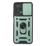 Xiaomi Redmi Note 12 5g Kılıf Pars Lens Yüzüklü Silikon - Yeşil-1