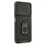 Xiaomi Redmi Note 11t Kılıf Pars Lens Yüzüklü Silikon - Siyah-2