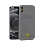 İphone 11 Kılıf Kelvin Kartvizitli Silikon - Gri-1