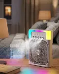 Mini Klima Fan Su Hazneli USB Şarjlı Sessiz Masaüstü Soğutucu-1