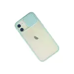 İphone 12 Kılıf Palm Buzlu Kamera Sürgülü Silikon - Turkuaz-3