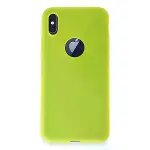 İphone X Kılıf First Silikon - Parlak Sarı-1