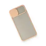 İphone Xs Max Kılıf Palm Buzlu Kamera Sürgülü Silikon - Pembe-3