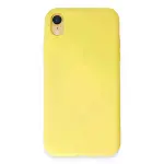 İphone Xr Kılıf First Silikon - Sarı-1