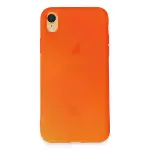 İphone Xr Kılıf First Silikon - Parlak Turuncu-1