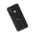 Xiaomi Redmi 9c Kılıf Pars Lens Yüzüklü Silikon - Siyah-3
