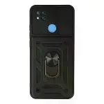 Xiaomi Redmi 9c Kılıf Pars Lens Yüzüklü Silikon - Siyah-1