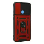 Xiaomi Redmi 9c Kılıf Pars Lens Yüzüklü Silikon - Kırmızı-2