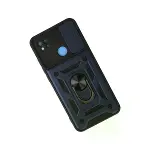Xiaomi Redmi 9c Kılıf Pars Lens Yüzüklü Silikon - Lacivert-3