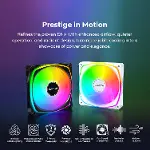 RX120 PRO ARGB PWM 120mm Fan 3'lü Paket, Üst Düzey, Ters Bıçak, 360° ARGB Aydınlatma, Tüfek Yataklı,-2