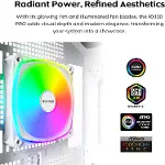 RX120 PRO ARGB PWM 120mm Fan 3'lü Paket, Üst Düzey, Ters Bıçak, 360° ARGB Aydınlatma, Tüfek Yataklı,-3