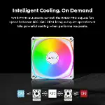 RX120 PRO ARGB PWM 120mm Fan 3'lü Paket, Üst Düzey, Ters Bıçak, 360° ARGB Aydınlatma, Tüfek Yataklı,-5
