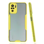 Xiaomi Redmi Note 10 Kılıf Platin Silikon - Sarı-1
