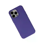 İphone 14 Pro Max Kılıf Nano İçi Kadife Silikon - Mor-3