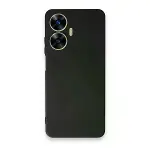 Realme C55 Kılıf First Silikon - Siyah-1