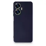 Realme C55 Kılıf First Silikon - Lacivert-1