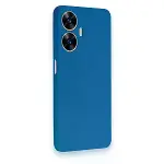 Realme C55 Kılıf First Silikon - Mavi-2