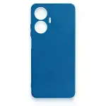 Realme C55 Kılıf First Silikon - Mavi-3