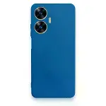 Realme C55 Kılıf First Silikon - Mavi-1