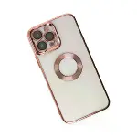 İphone 14 Pro Kılıf Slot Silikon - Rose Gold-3