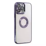 İphone 14 Pro Kılıf Slot Silikon - Mor-2