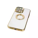 İphone 14 Pro Max Kılıf Slot Silikon - Gold-4