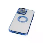 İphone 14 Pro Max Kılıf Slot Silikon - Mavi-4