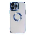 İphone 14 Pro Max Kılıf Slot Silikon - Mavi-1
