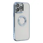 İphone 14 Pro Max Kılıf Slot Silikon - Sierra Blue-2