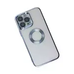 İphone 14 Pro Max Kılıf Slot Silikon - Sierra Blue-3