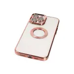 İphone 14 Pro Max Kılıf Slot Silikon - Rose Gold-4