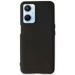 Oppo A96 Kılıf First Silikon - Siyah-1