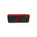 Xiaomi Redmi 9a Kılıf Montreal Yüzüklü Silikon Kapak - Kırmızı-3