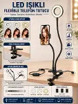 Led Ring Light Youtuber Light Stüdyo Işığı Akrobat Selfie Led Masa Lambası 3 in 1 Set-3