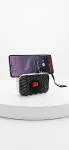 Bluetooth Hoparlör Speaker LED Işıklı USB ve Hafıza Kartı Destekli Telefon Standlı Taşınabilir Tam B-3