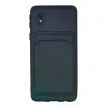 Samsung Galaxy A01 Core Kılıf Kelvin Kartvizitli Silikon - Lacivert-1